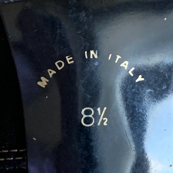 Carisma Black Suede Tall Boots w Buckle Sz 8.5 made in Italy - Picture 5 of 16